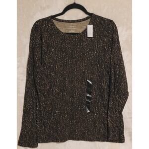 Womens Banana Republic Malibu Tee Long Sleeve Pull Over Top Casual Blouse XL New